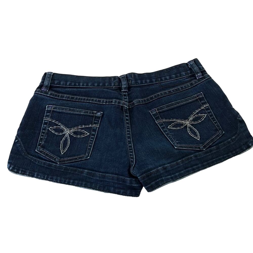 Ted Baker London Woman Size 28 Blue Denim Jeans Shorts Micro